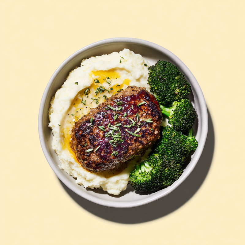 Meatloaf with Mashed Potatoes